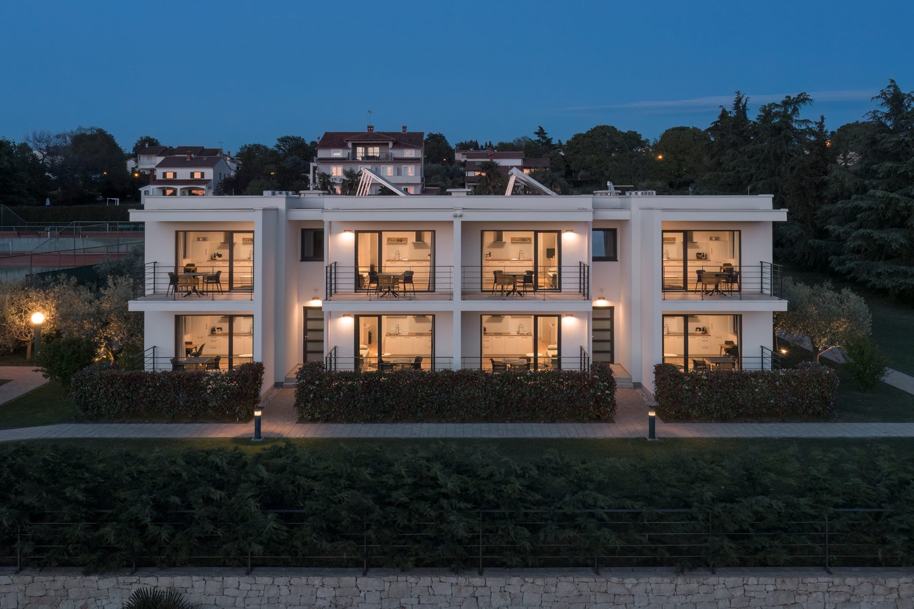 Pogled na Lana Premium Residence i bazen